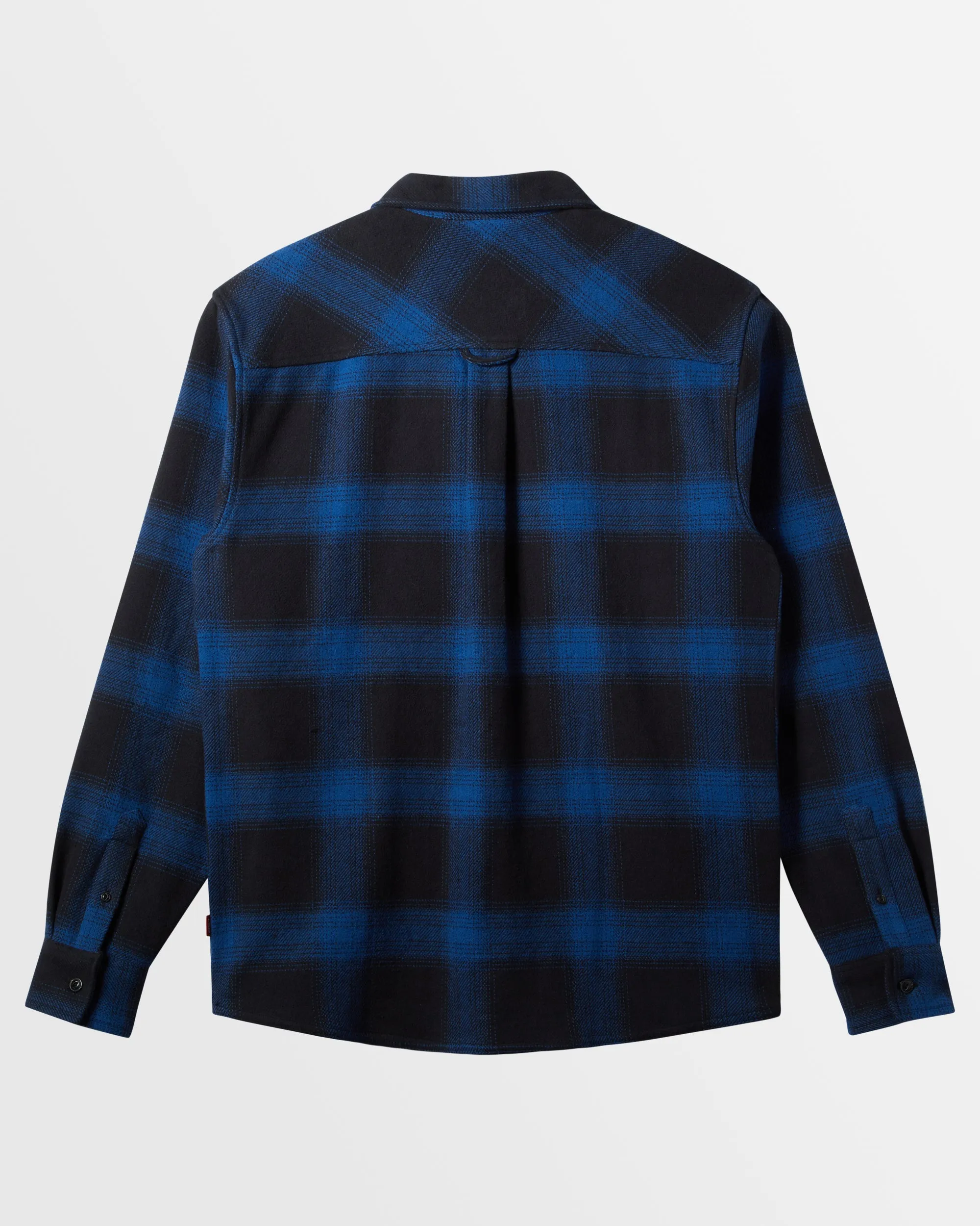 Mens Saturn Shadow Plaid Long Sleeve Flannel Shirt