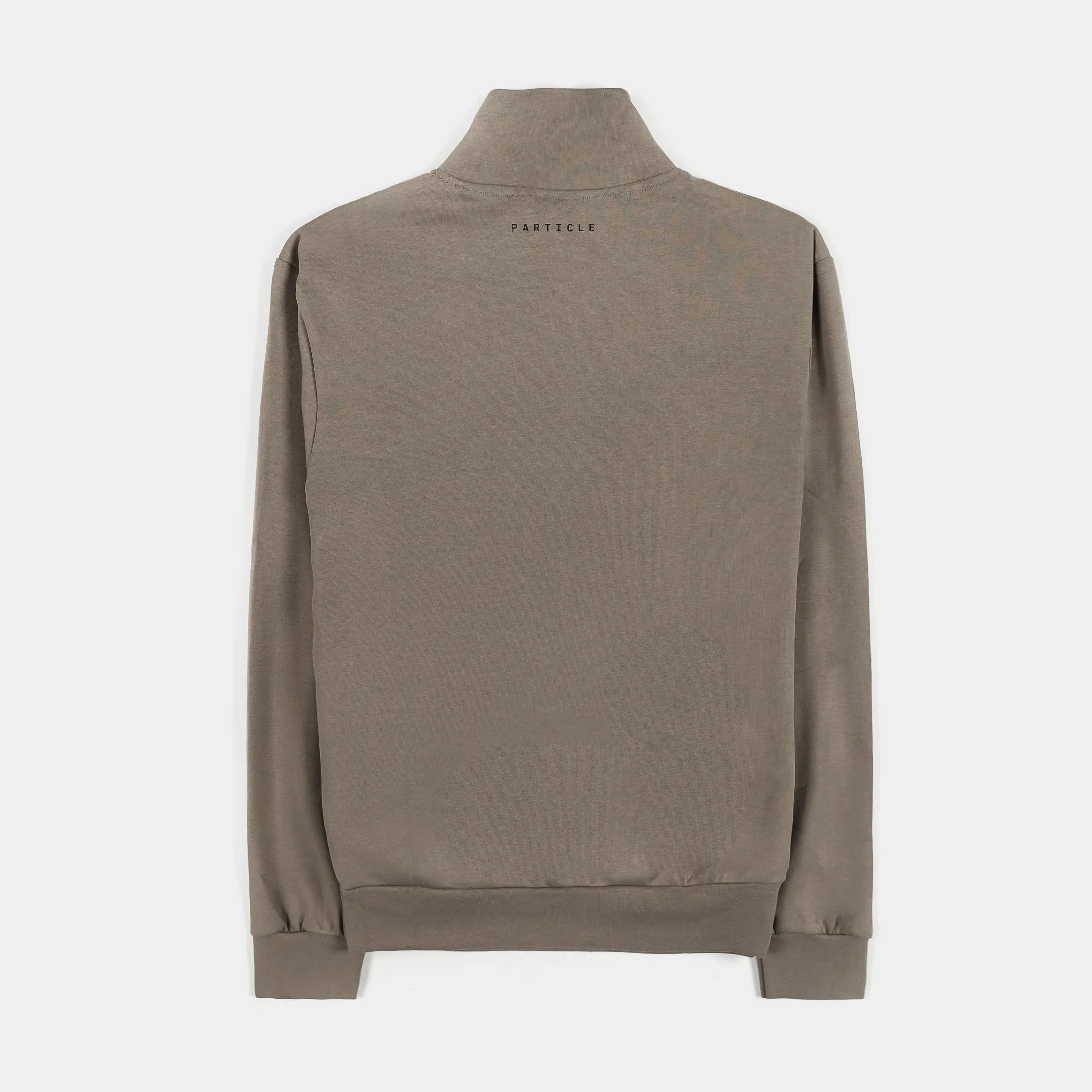 Particle Tech Fleece Quarter Zip Mens Pullover (Brown)