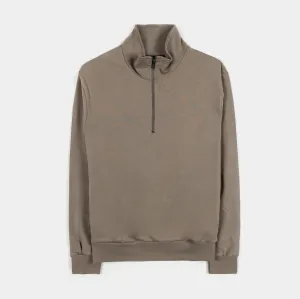 Particle Tech Fleece Quarter Zip Mens Pullover (Brown)