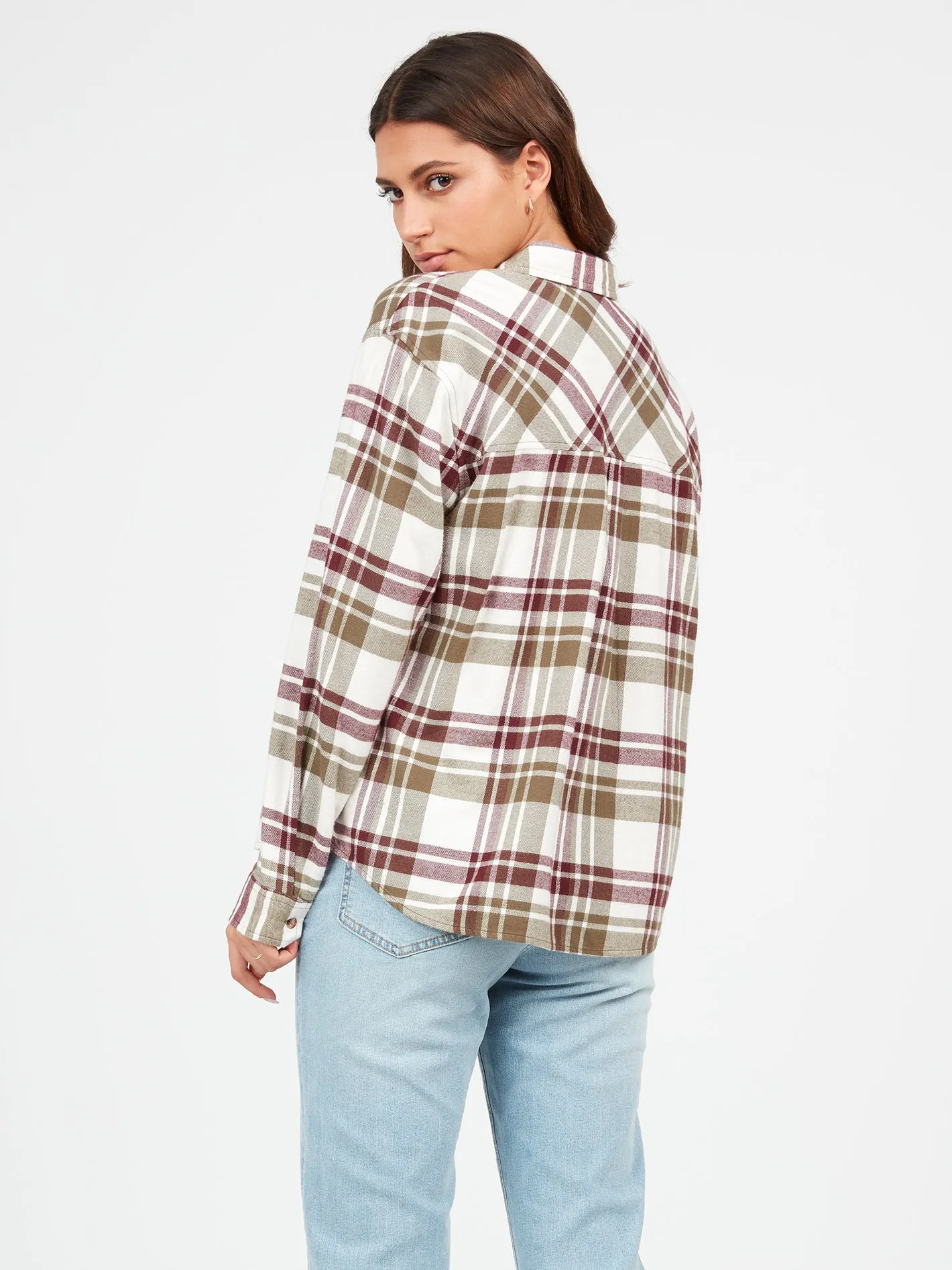 Plaid To Meet U Long Sleeve Flannel - Dark Camo