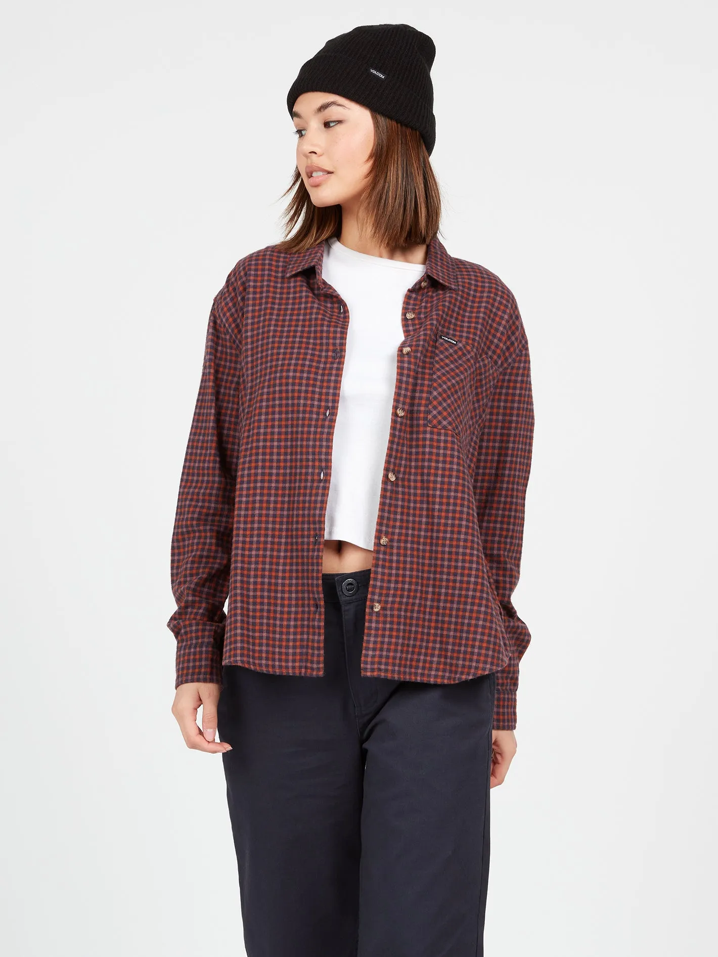 Plaid To Meet U Long Sleeve Flannel - Midnight Blue