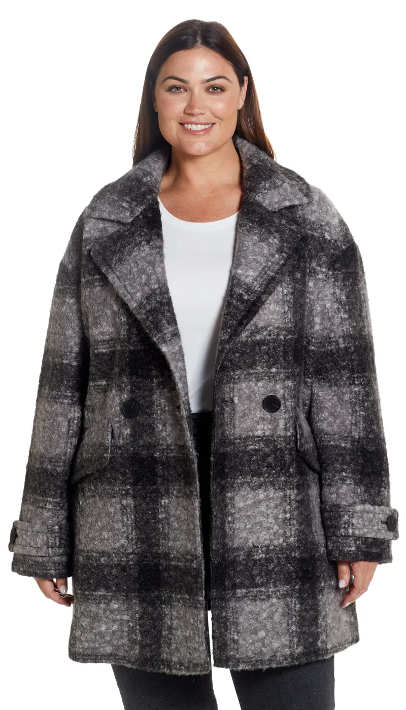 POLY BOUCLÉ PEACOAT