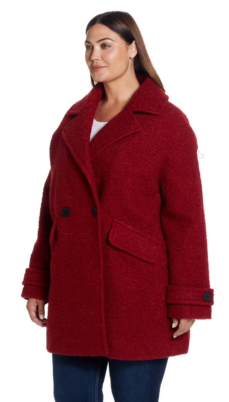 POLY BOUCLÉ PEACOAT