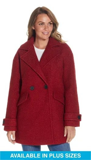 POLY BOUCLÉ PEACOAT