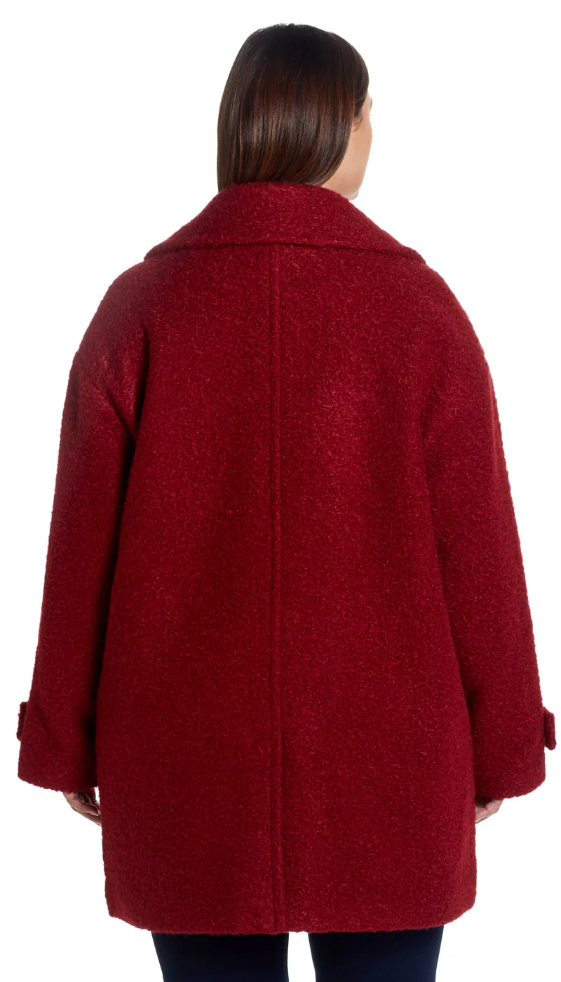 POLY BOUCLÉ PEACOAT