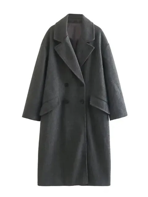 Pre Order:  Classic Double Breasted Oversized Coat