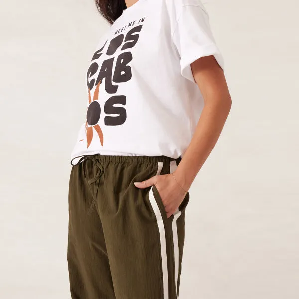 Relaxed Drawstring Pant - Deep Olive