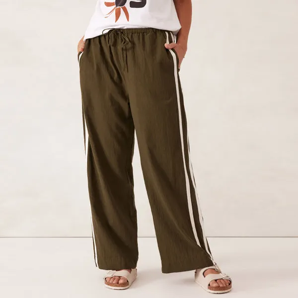 Relaxed Drawstring Pant - Deep Olive