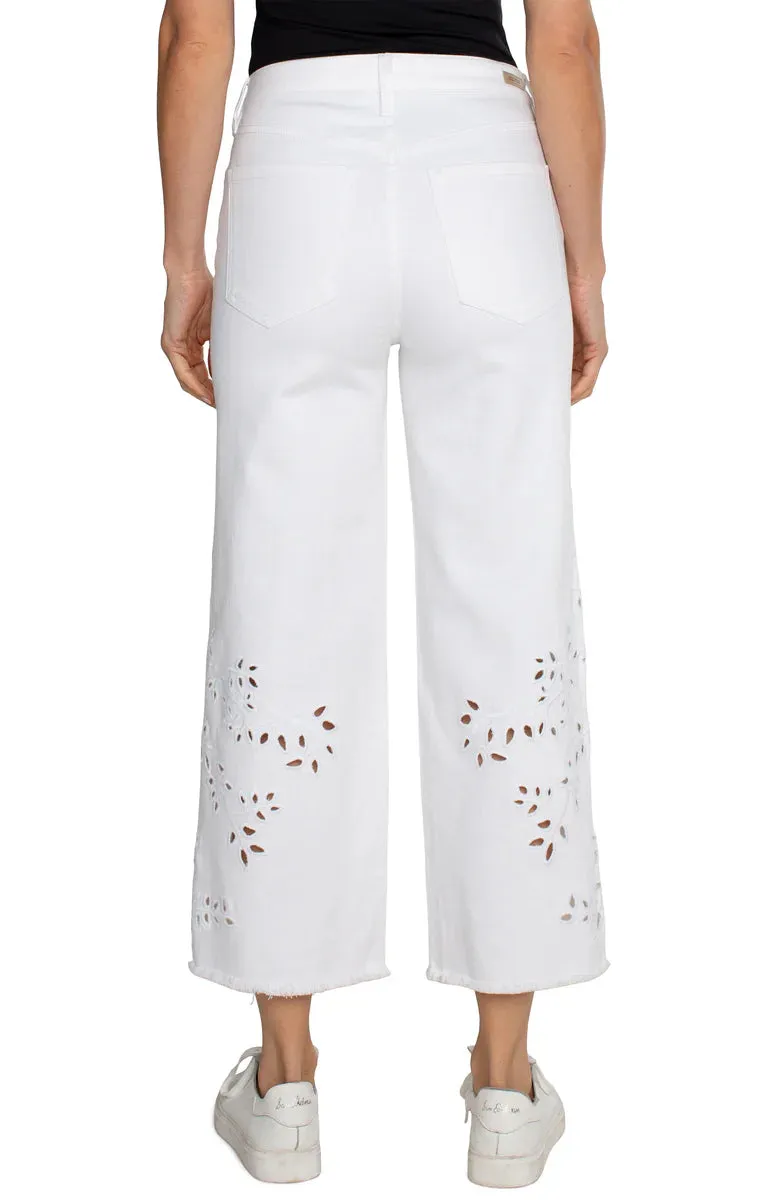 *SALE* LIVERPOOL HI-RISE WHITE FLORAL PANT - LM4495WLQE23W41