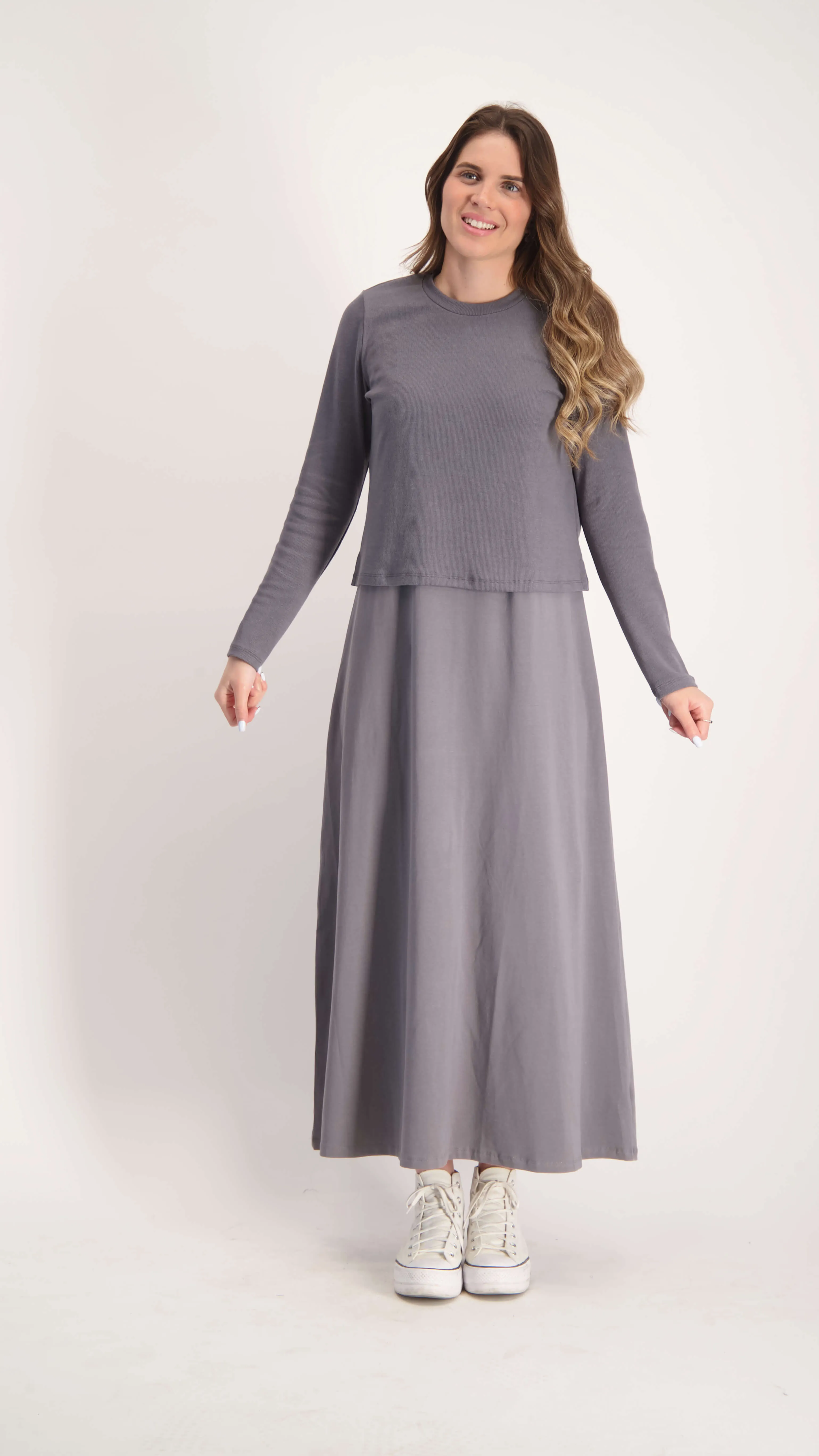 Sarafan Dress / Grey