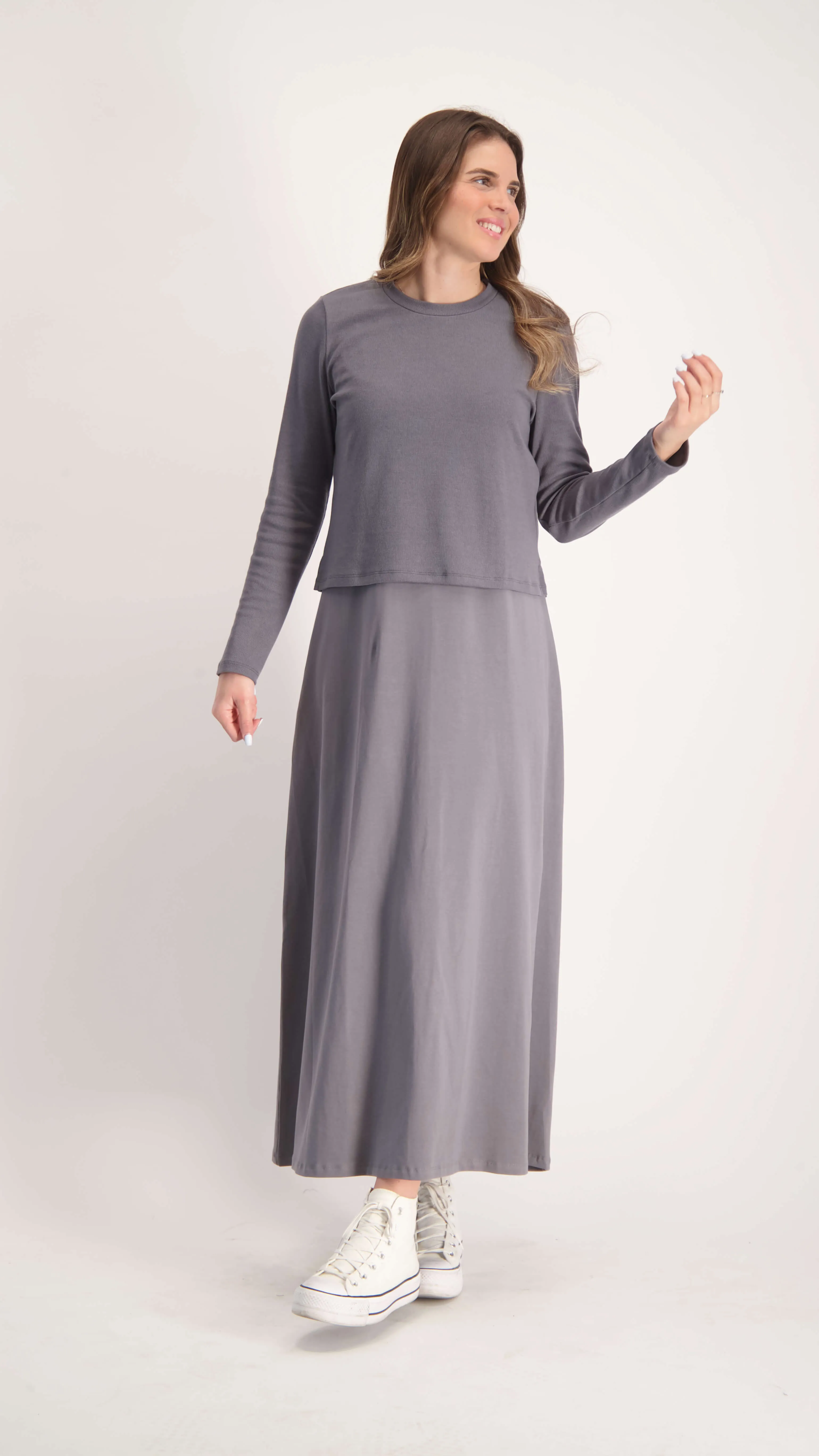 Sarafan Dress / Grey