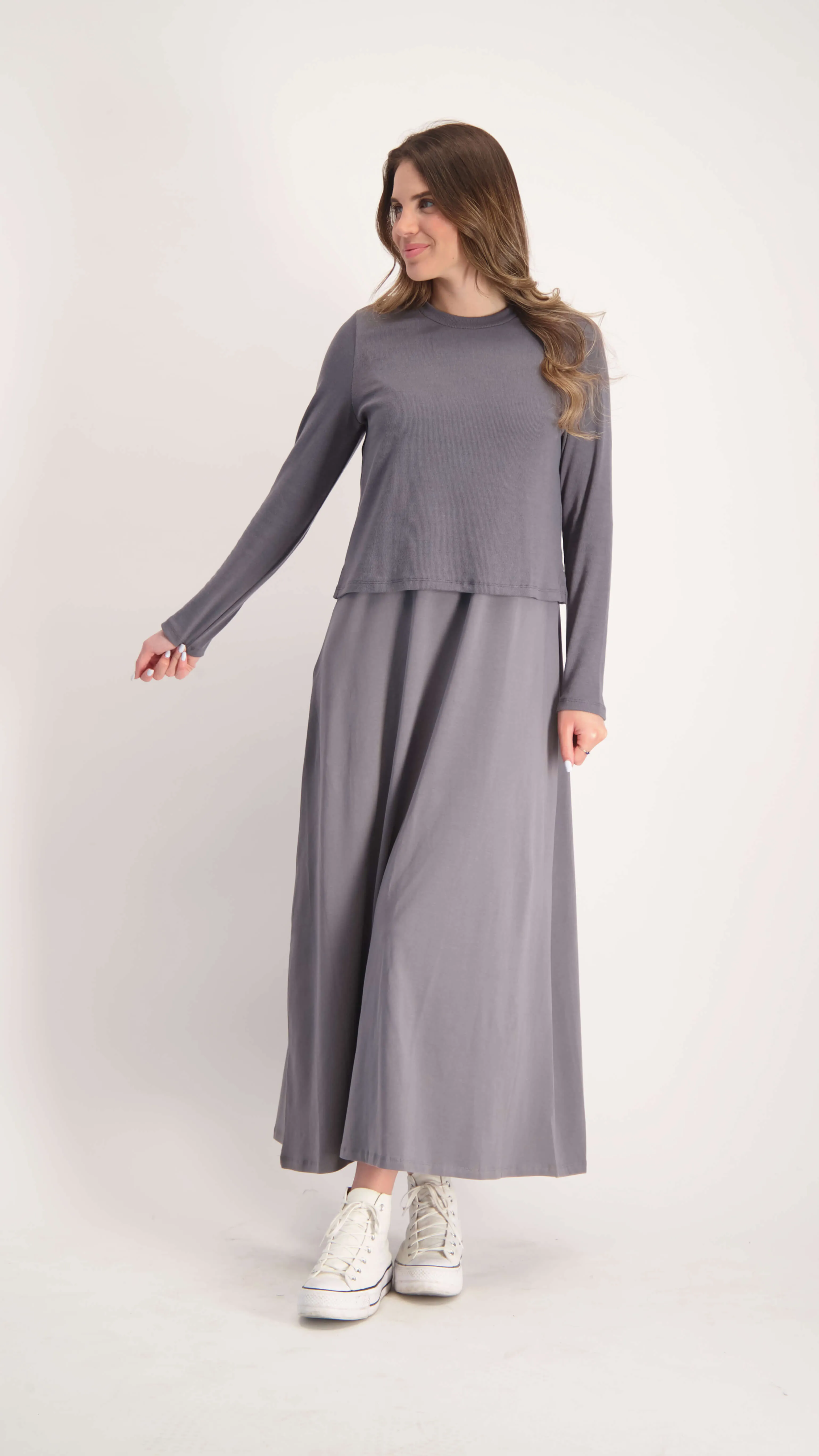 Sarafan Dress / Grey