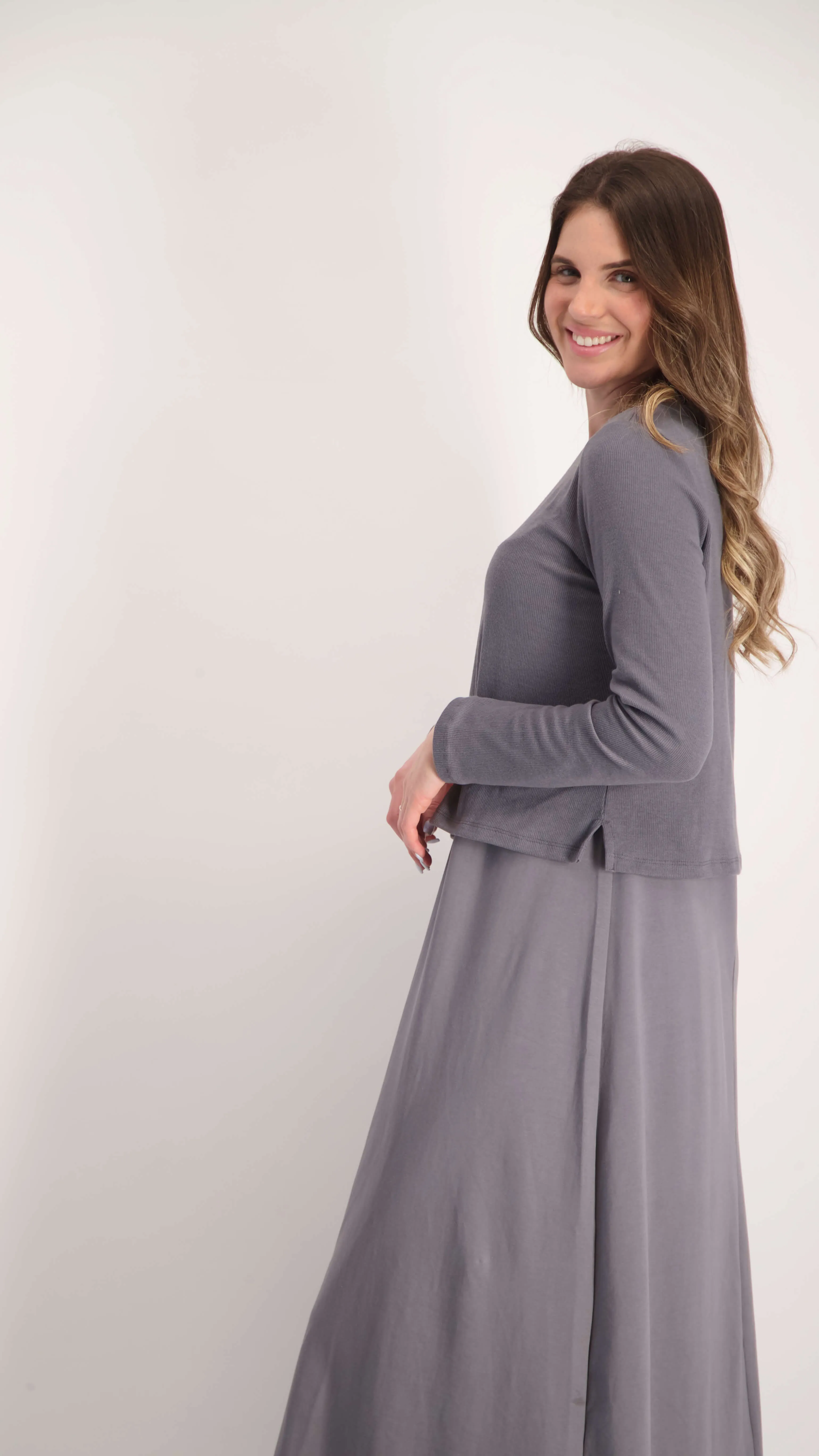 Sarafan Dress / Grey