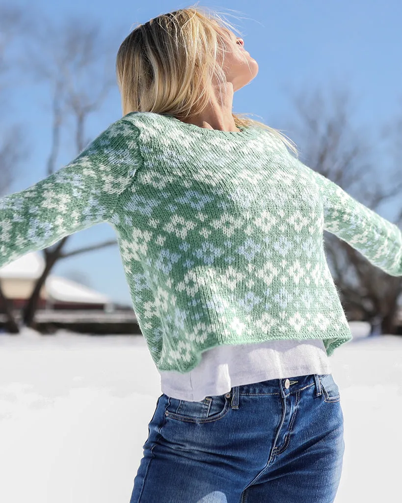 SHRUNKEN FAIR ISLE CREW CHUNKY