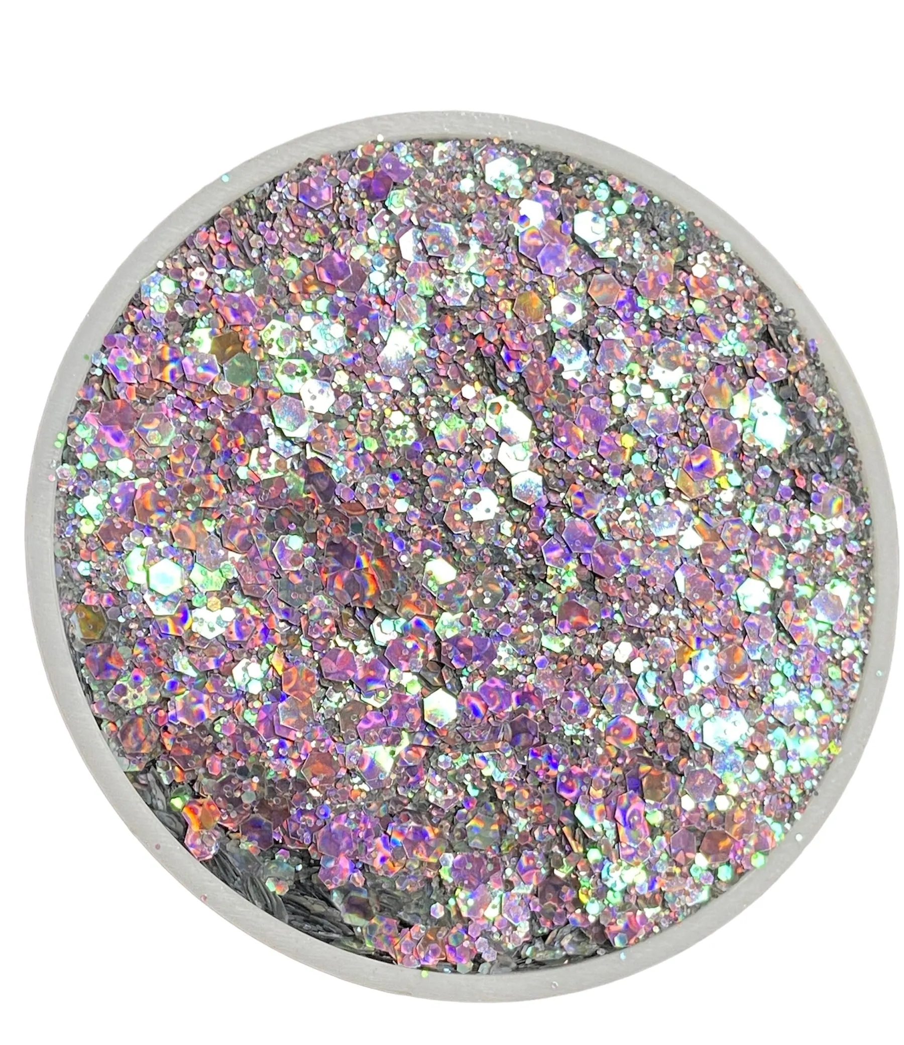 Silver Sass chunky glitter mix