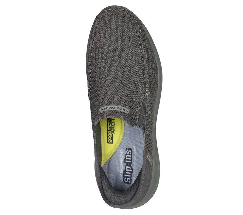 Skechers Mens Slip-ins Relaxed Fit Parson Ralven Grey