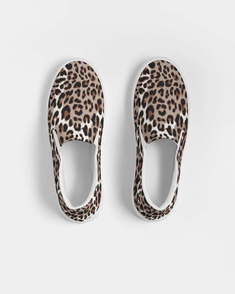 SMF Leopard Print Feminine Slip-On Canvas Shoe