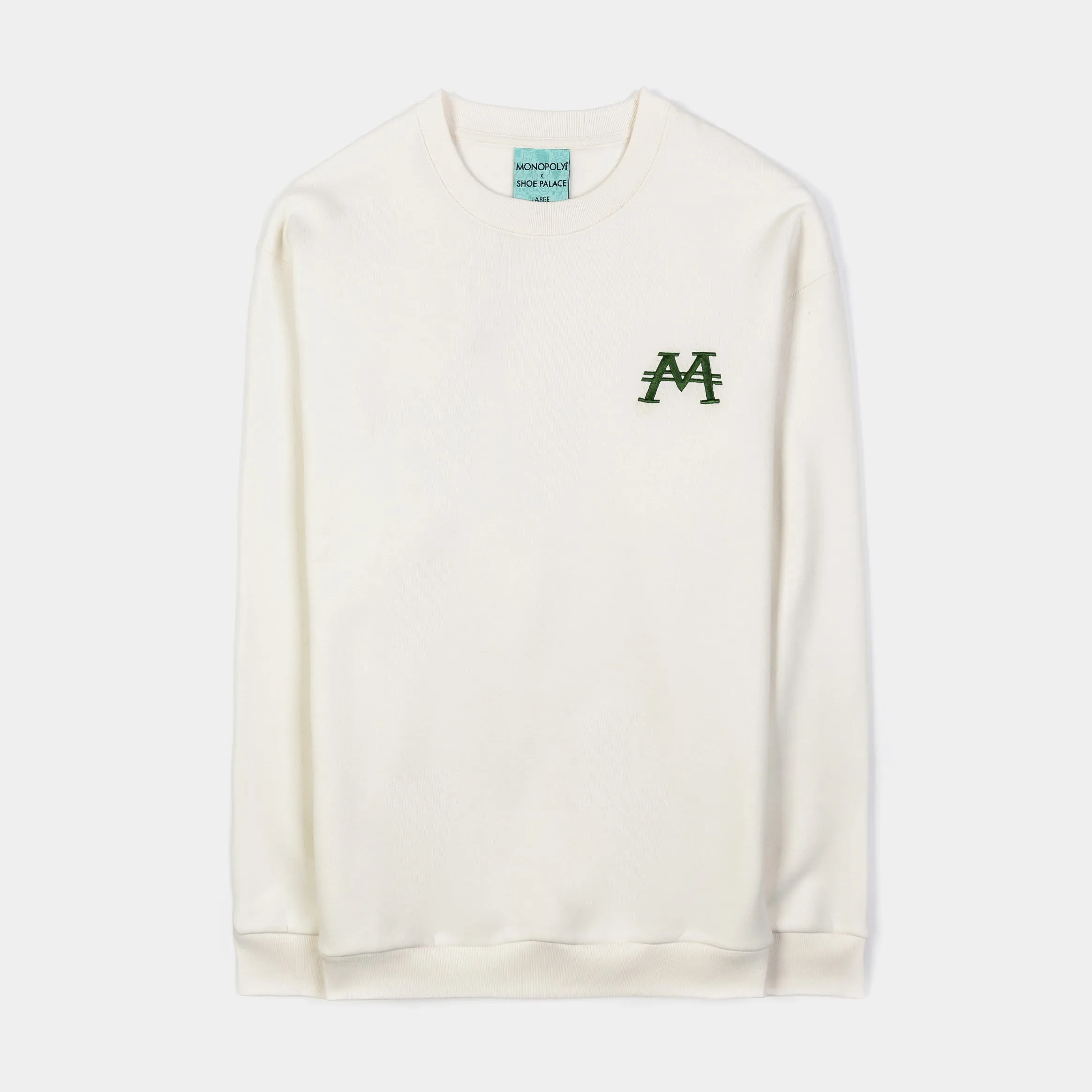 SP x Monopoly High Life Mens Crewneck (Beige/Green)