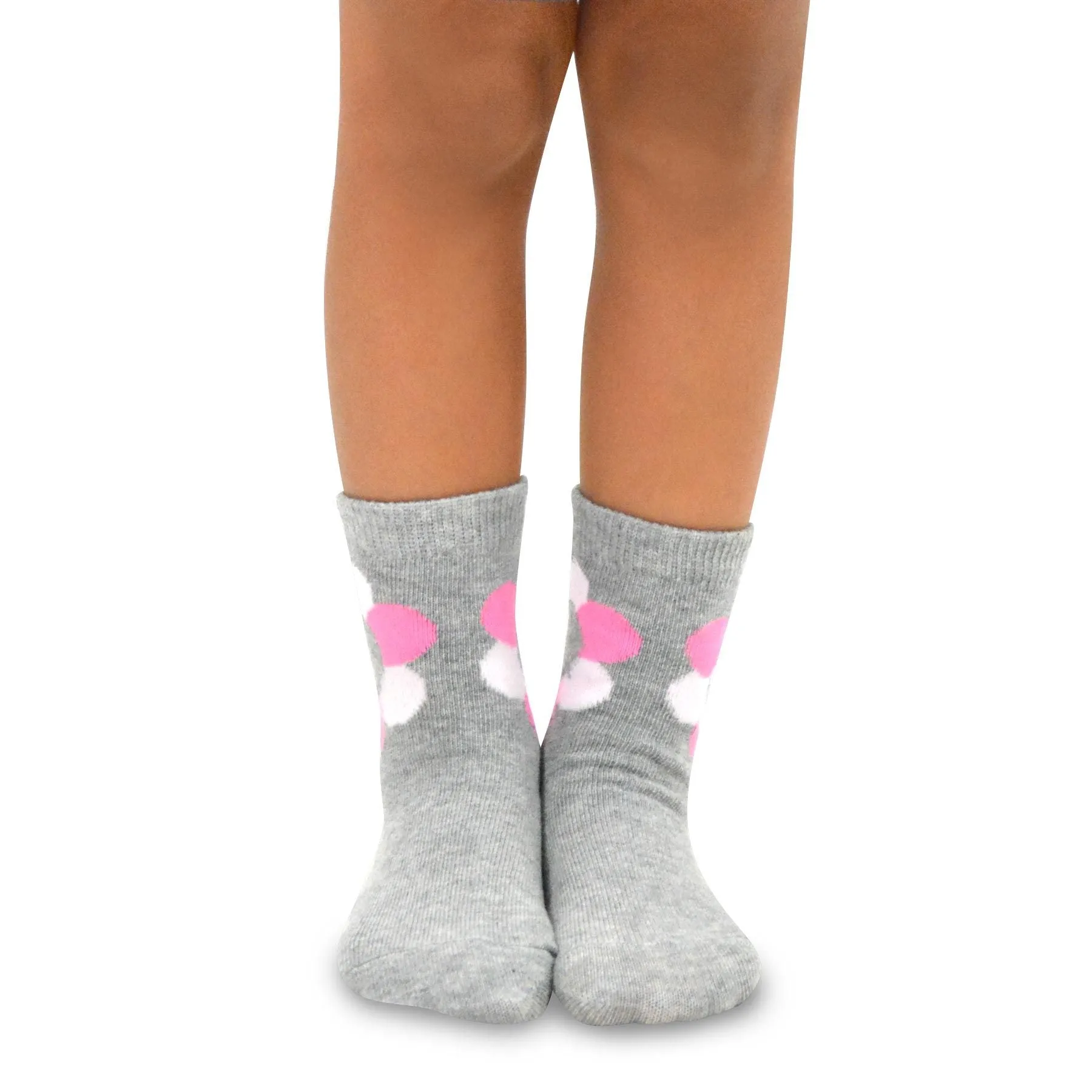 TeeHee Socks Kid's Casual Cotton Short Crew Flower 6-Pack (70302)