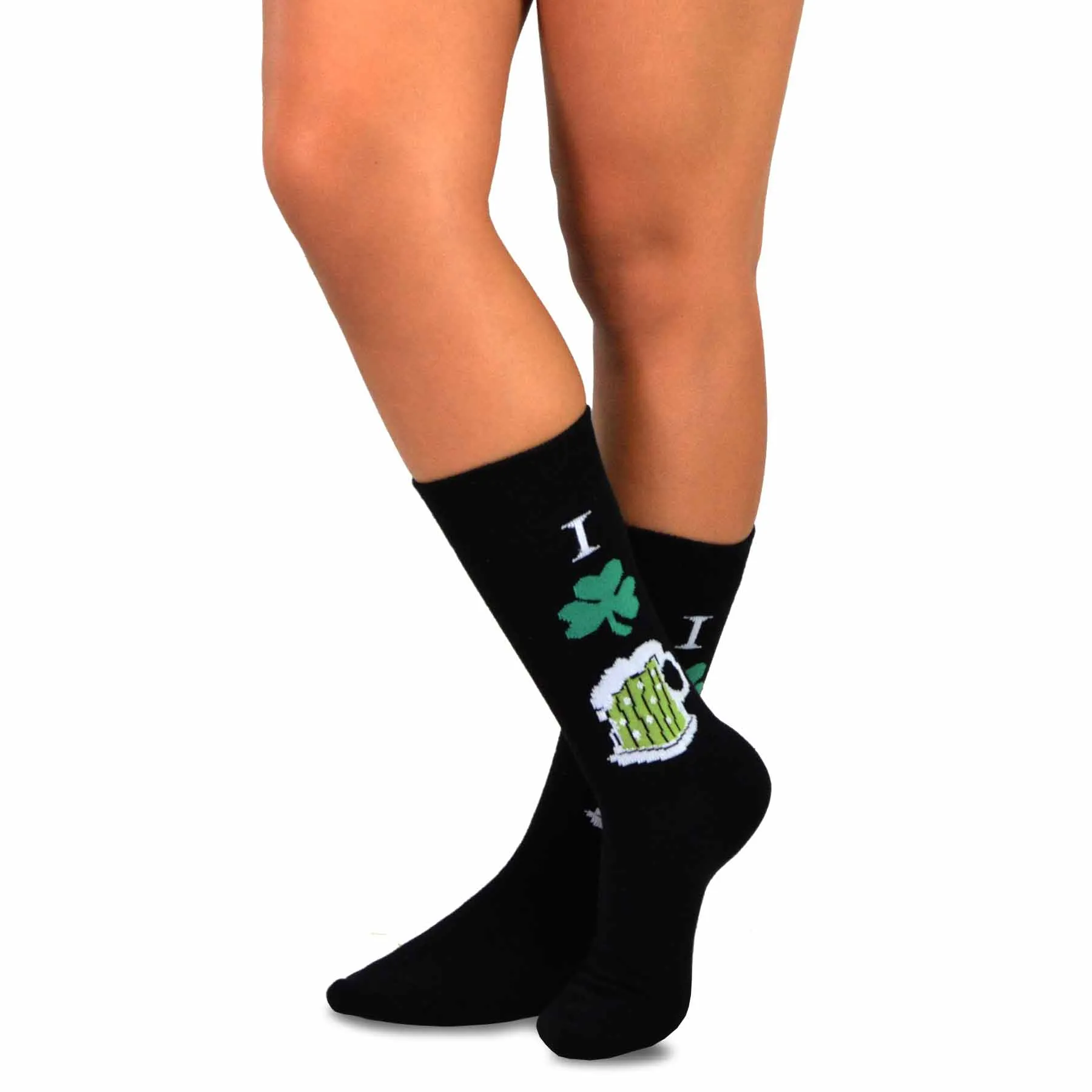 TeeHee Socks Men's St. Patrick's Day Cotton Crew Pinch Me 5-Pack (50586)