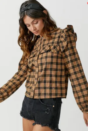 The Abby Ruffled Flannel