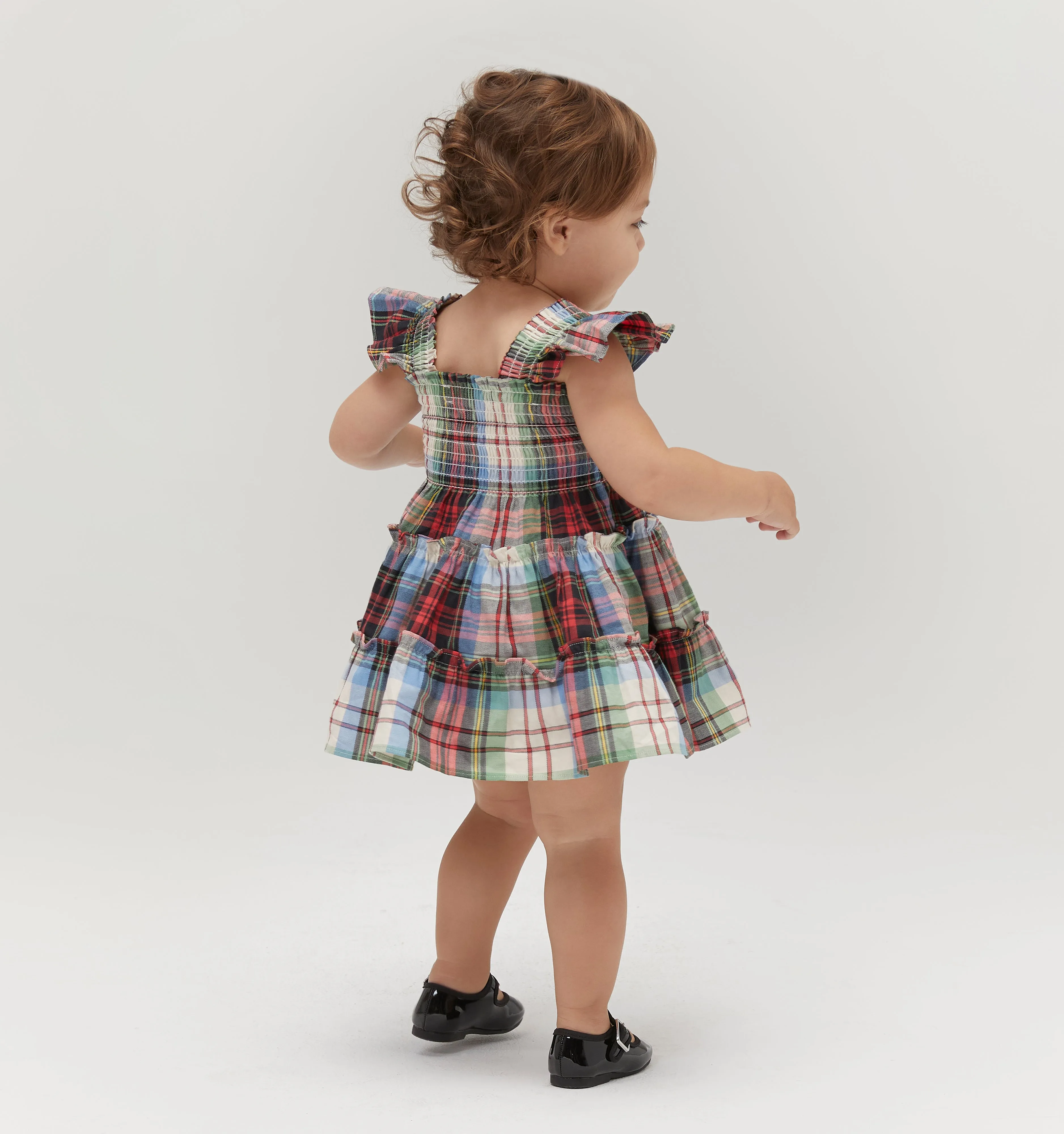 The Baby Ellie Nap Dress - Multi Tartan