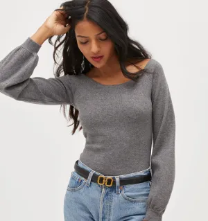 The Maude Sweater - Heather Grey