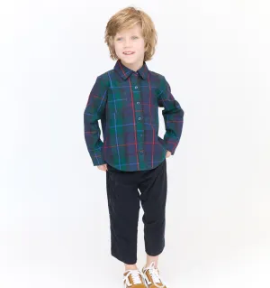 The Tiny Brennan Shirt - Midnight Tartan