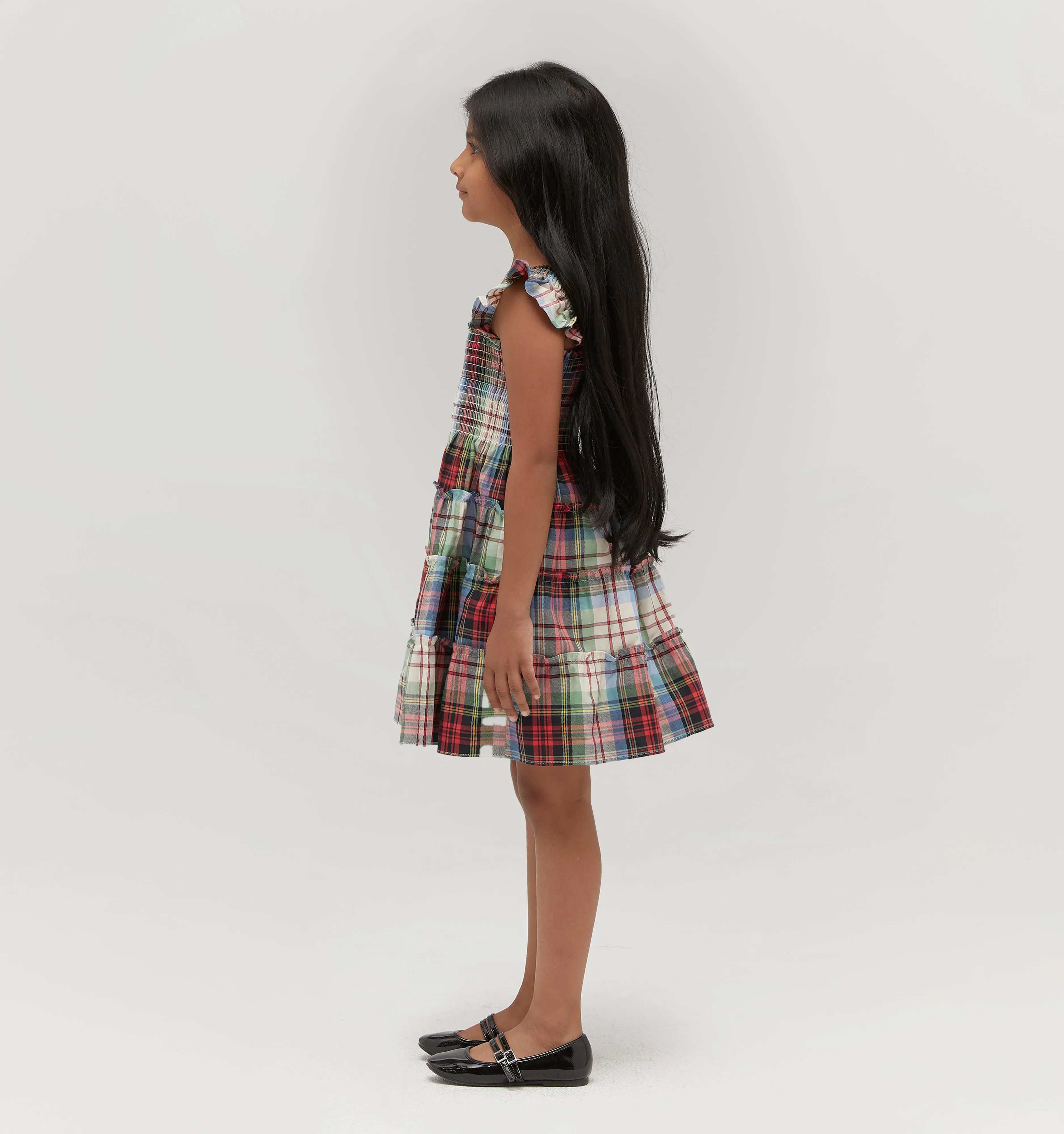 The Tiny Ellie Nap Dress - Multi Tartan