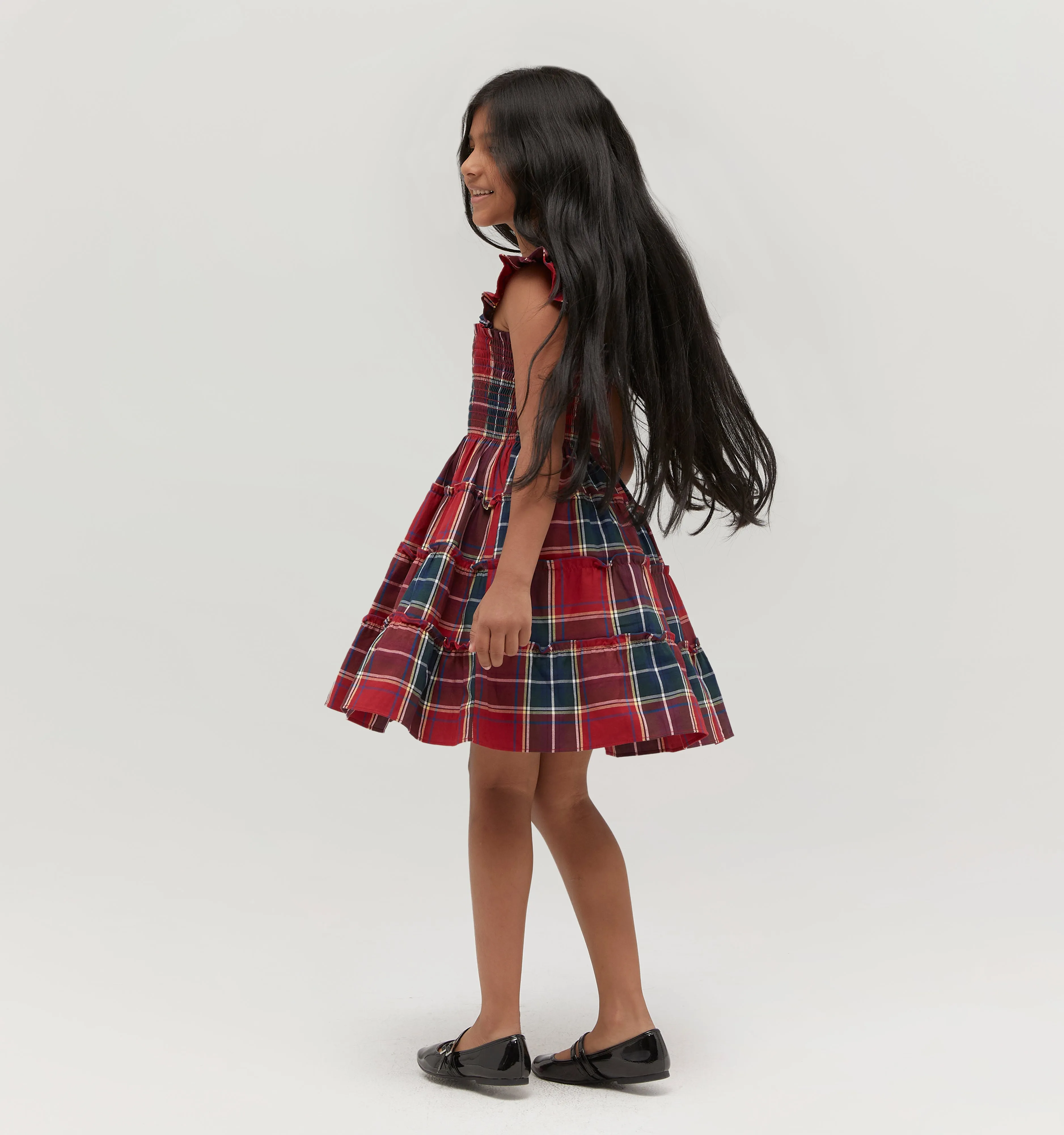 The Tiny Ellie Nap Dress - Red Tartan