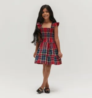 The Tiny Ellie Nap Dress - Red Tartan