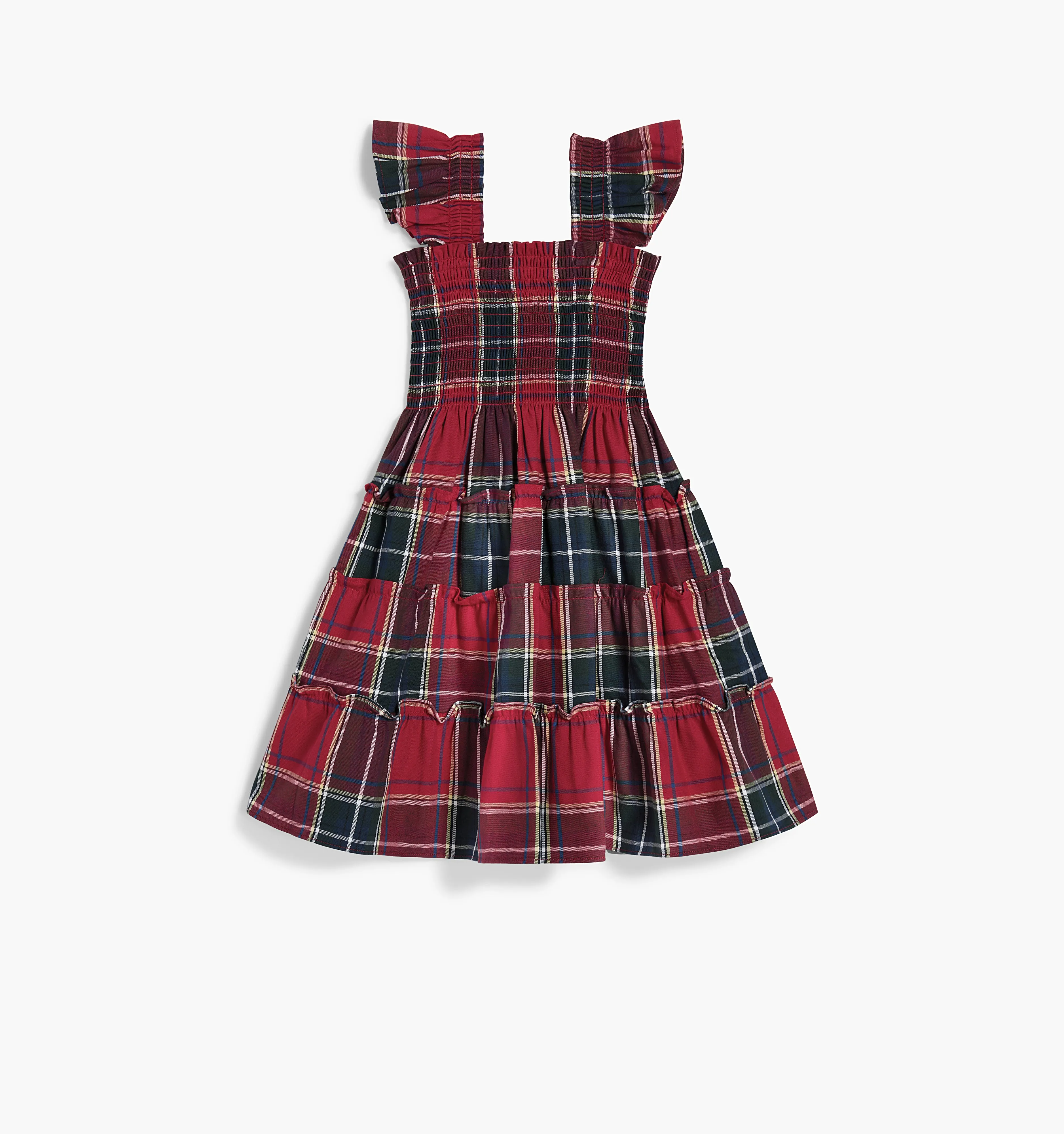 The Tiny Ellie Nap Dress - Red Tartan