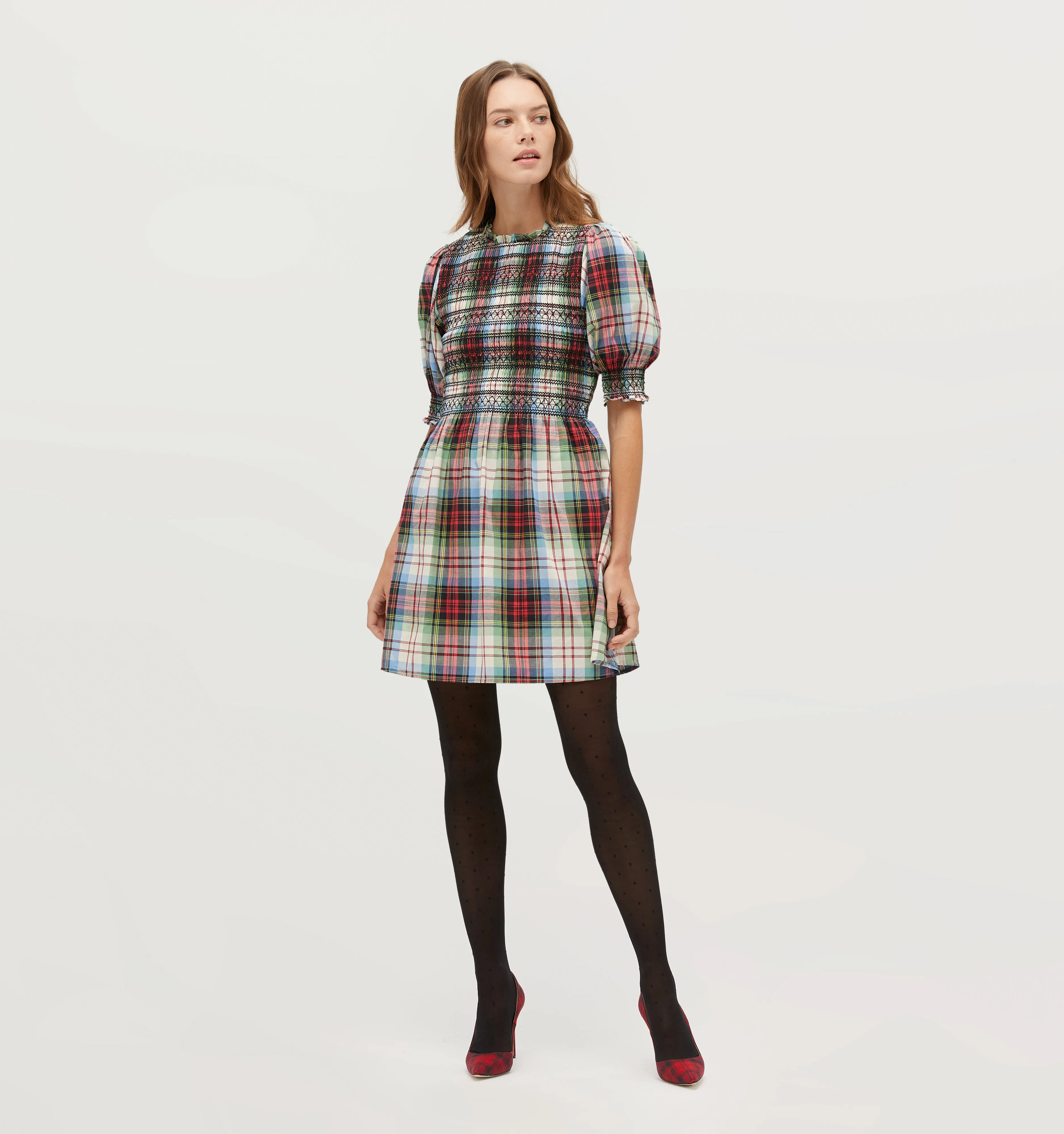 The Vivi Nap Dress - Multi Tartan