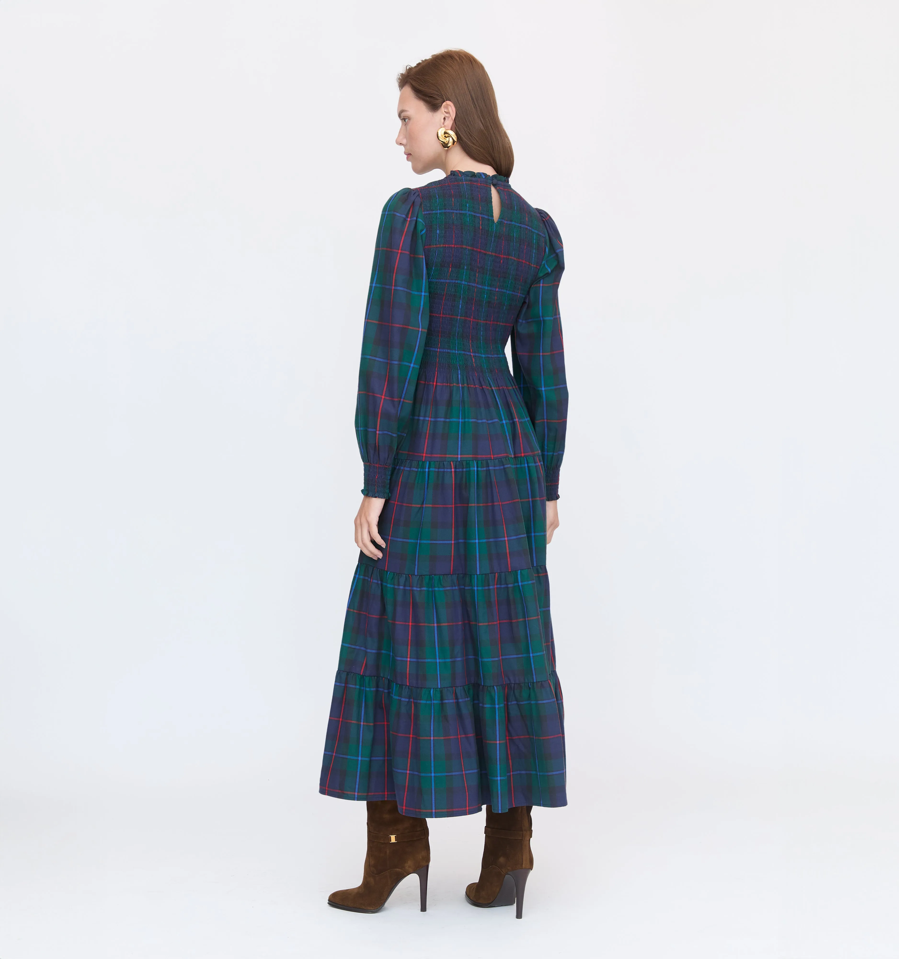 The Viviana Nap Dress - Midnight Tartan