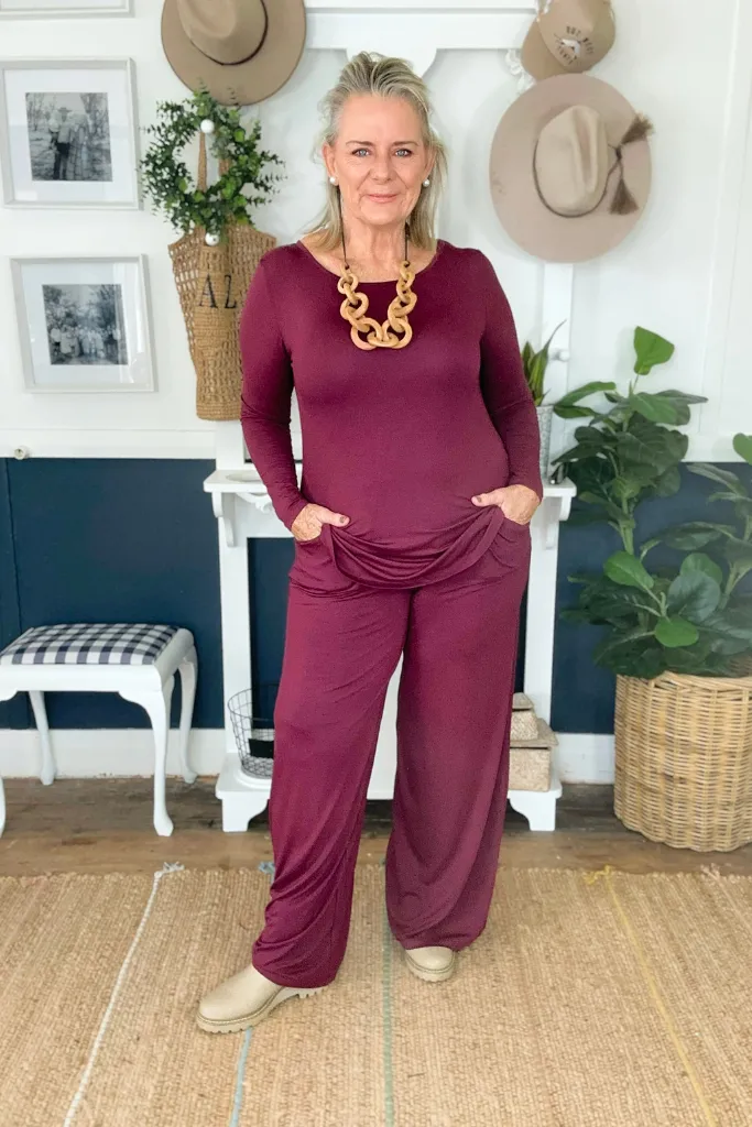 Tilly Pants - Burgundy