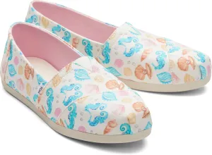 Toms Womens Alpargata Natural Seashell Print