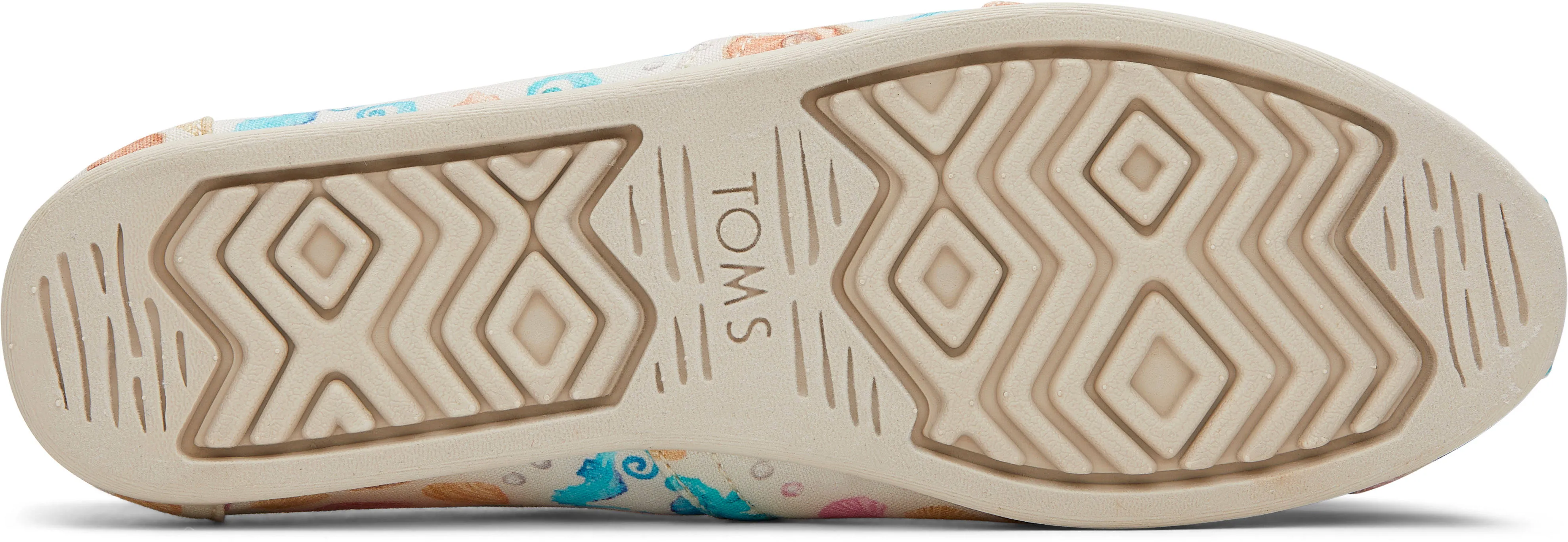 Toms Womens Alpargata Natural Seashell Print