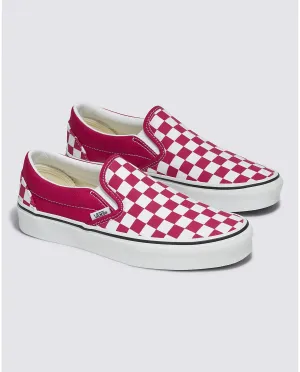 VANS UNISEX Classic Slip-On Checkerboard Shoe (Cherries Jubilee)