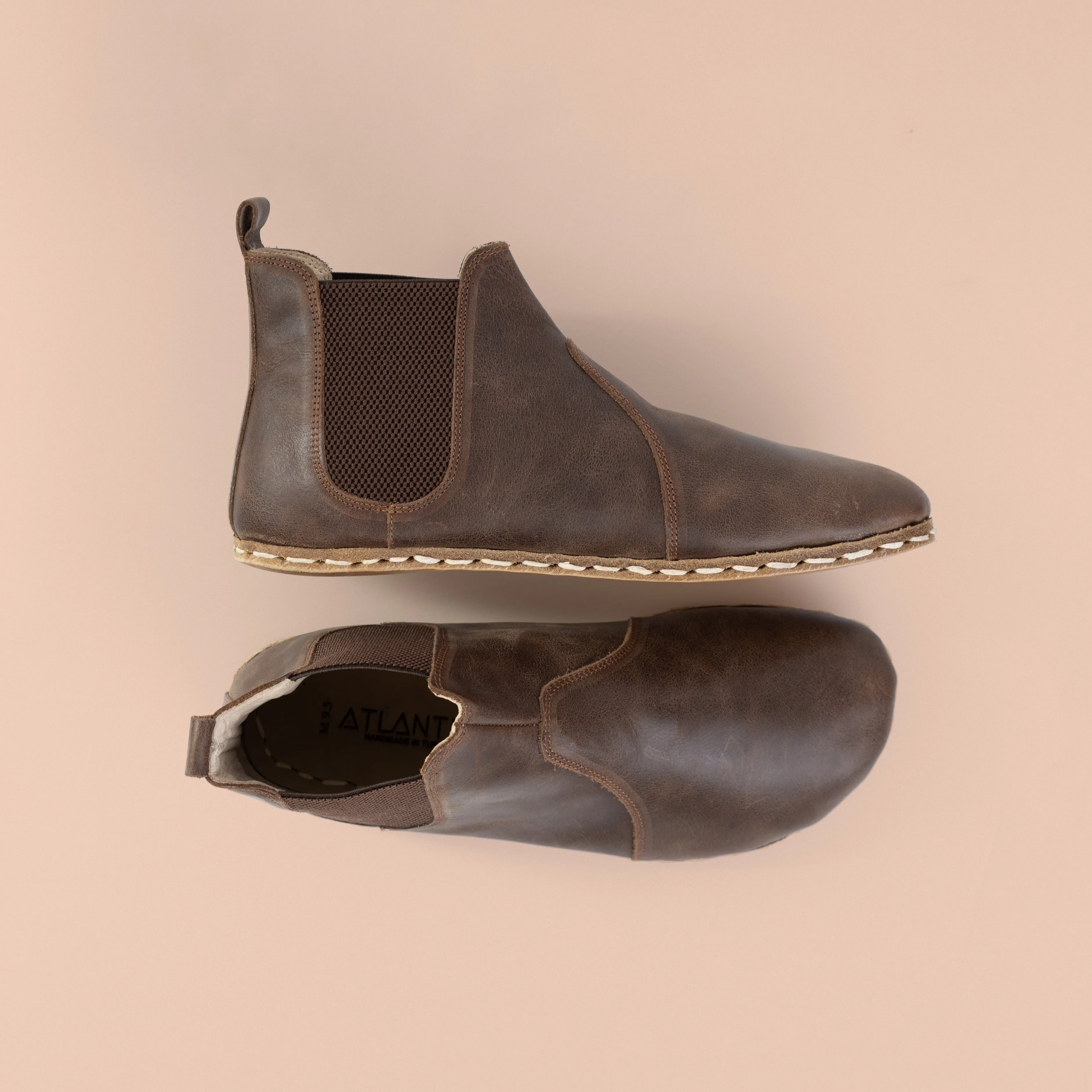 Women's Dark Brown Barefoot Chelsea Boots