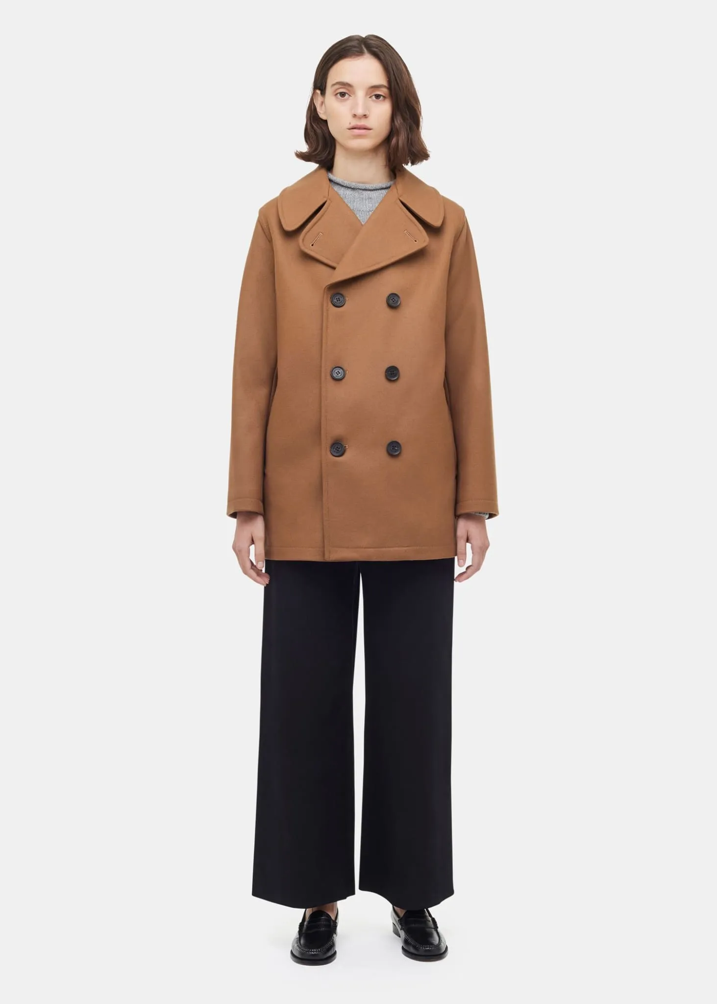 Women's Peacoat Camel